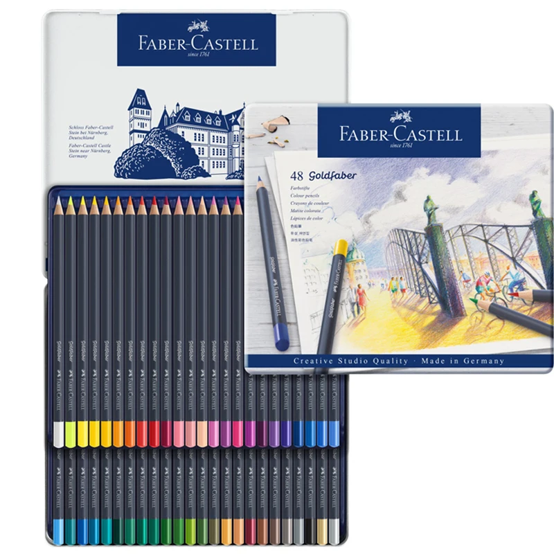 Faber Castell Polychromos Artist Grade Oily Colored Pencils  12/24/36/60/72/120 Colors Professional