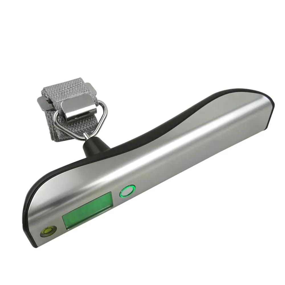 Weight Hanging 50kg Luggage Scale Travel Steelyard Suitcase Handheld With Ruler Portable Digital Electronic Belt LCD Display
