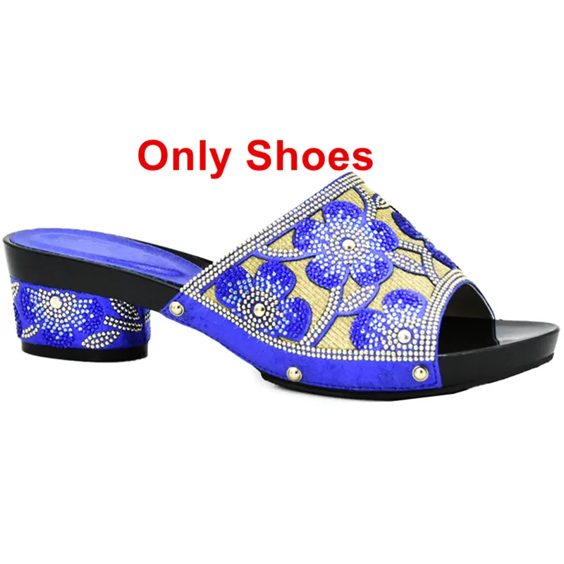 Blue Shoes only Новое поступление; распродажа; Женский комплект из обуви и сумки, украшенные стразами; женская обувь с сумочкой в комплекте; обувь без застежки - Цвет: Blue Shoes only