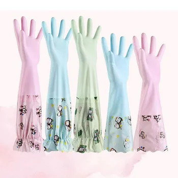 

Multi-purpose Magic Silicone Dishwashing Gloves Waterproof Thicken Cleaning Glove with Food Grade and Household Cartoon Pictures