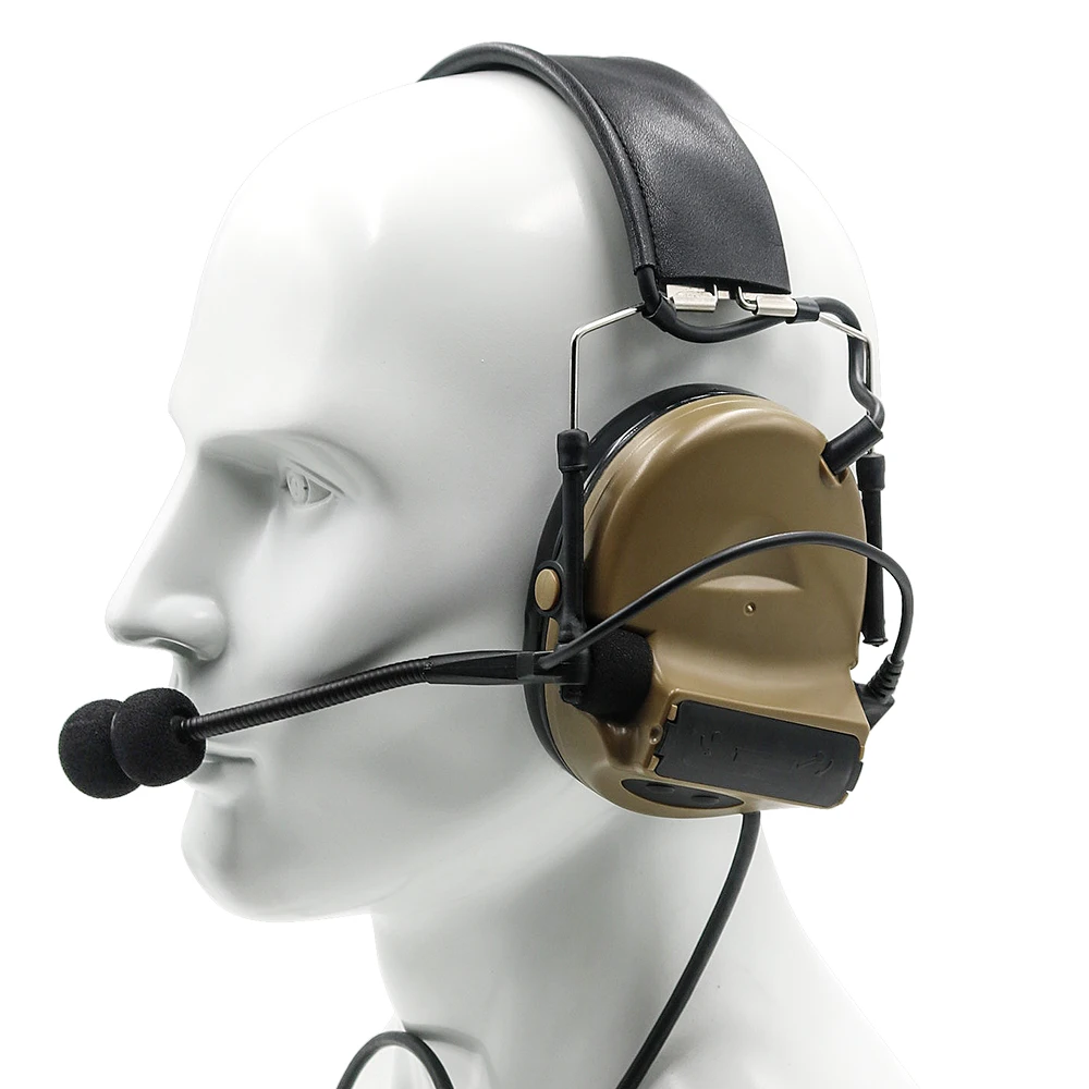 

Tactics Headset Comtac II Headset Military Airsoft Hunting Headphones Noise Reduction Pickup Hearing Protection Earphone
