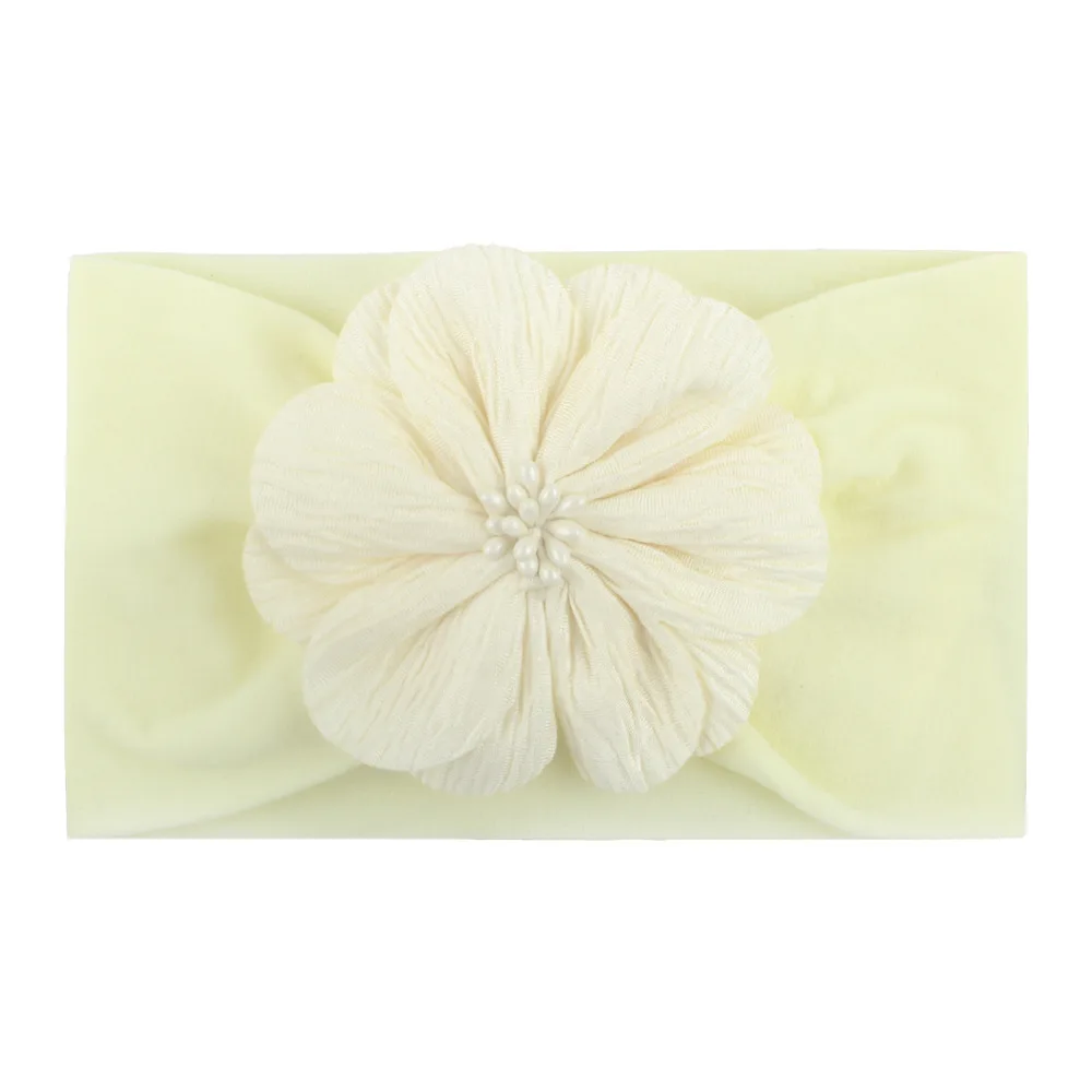 

Cute 30PCS per lot Newborn Baby Girls Toddler Elastic Turban Headwraps Nylon Headband Kids ballerina flower headbands