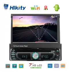 Hikity автомобильный dvd-плеер стерео радио 1 din 7 "Android gps fm-приемник карта памяти SD Bluetooth в-тире Автомобильный Радио мультимедийный плеер