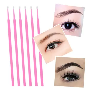 

100Pcs Cleaning Stick Cotton Swab Lash Brush Disposable Materials Tooth Applicators Lip Eyelash Brush Eyelash Plaster