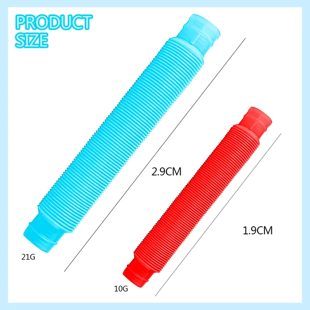 Pop Tube Sensory Toy Fidget Anti Stress Relieve Stretch Bellows Children Multicolor Squeeze Folding Pipe Autism ADHD Anxiety Toy 6