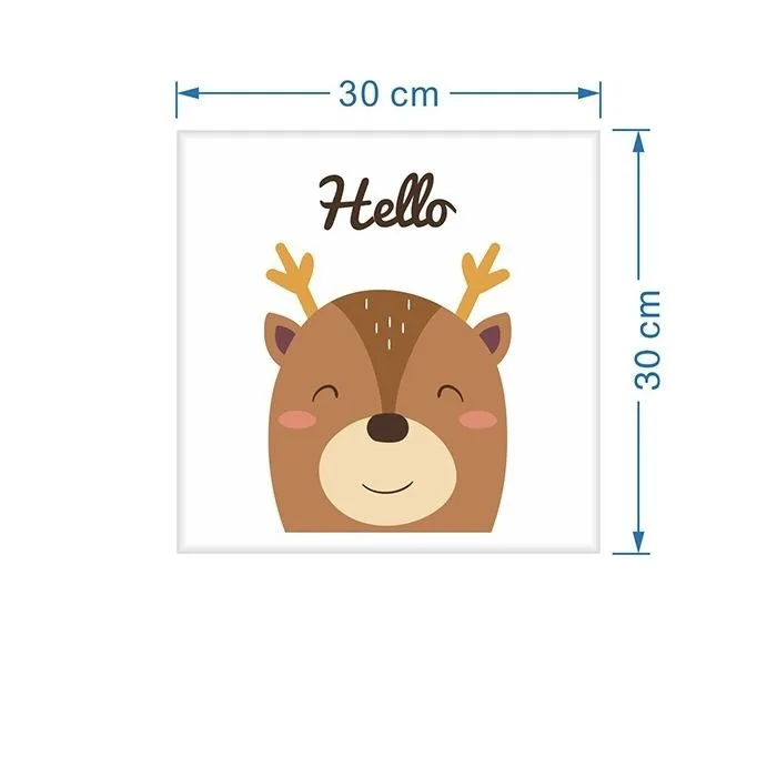 thumbnail image 1 of Pegatinas de pared con dibujos de animales en 3D, estéreo, anticolisión, cabeceros, bolsa suave, decoración de tatami, habitación de niños, cabecero de cama 135, 1 of 5