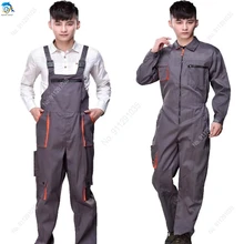 2021Work Bib overalls men women protective coverall repairman strap jumpsuits trousers working uniforms Plus Size 4XL coveralls