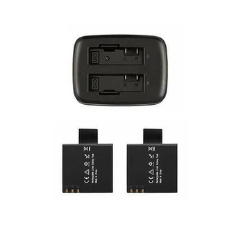

AKASO V50 Elite Battery 2 x 1100mAh Rechargeable Action Camera Battery with USB Dual Charger for V50 Elite Only