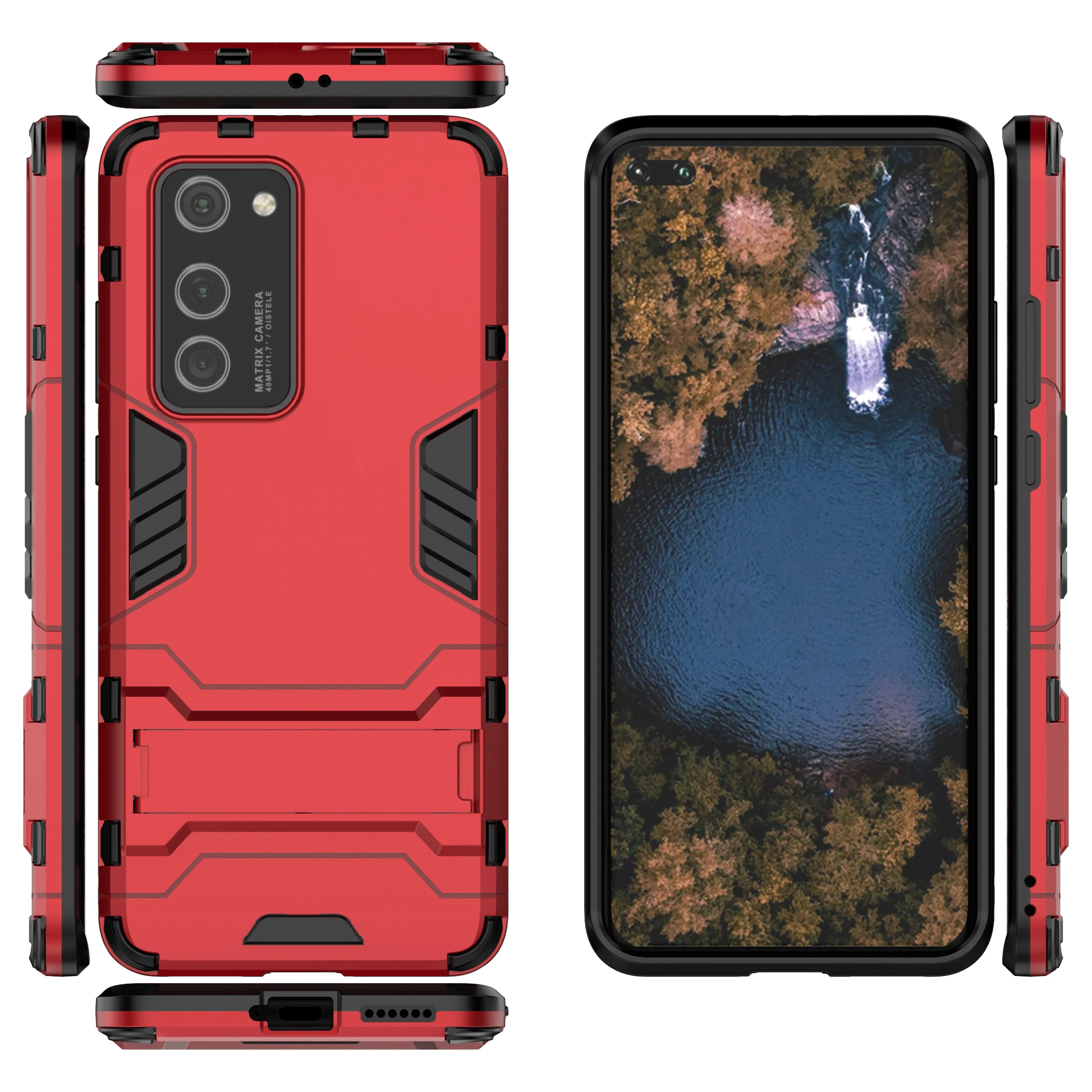 Чехол для телефона с подставкой и Бэтменом Huawei P40 Pro Nova 6 6SE Honor V30 20Lite ударопрочный