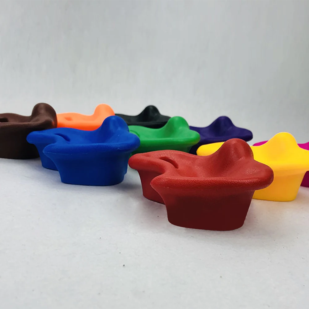 10pcs Mixed Color Small Size Climbing Rock Kids Outdoor Climbing Wall Supplies Thicken Grip Fun Climbing Play Toy For Children