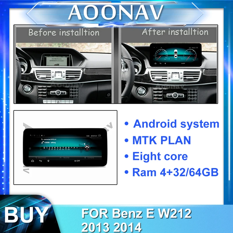 2din android автомобильное радио для-Benz E W212 2013 2014 Автомобильный мультимедийный плеер