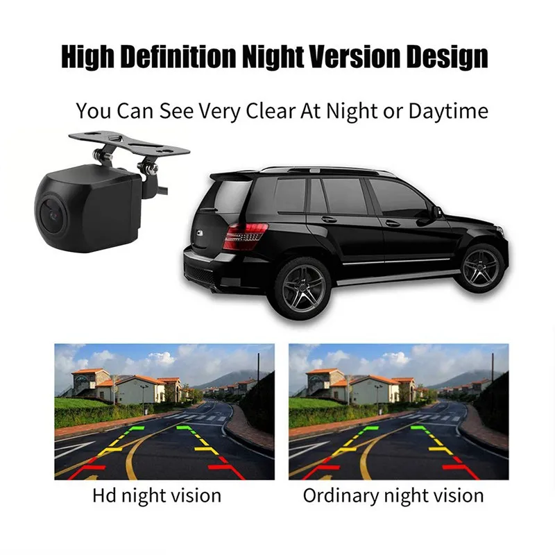 HD Any Car Auto Rear View Camera Car Back Reverse Camera Fish Eyes Night Vision HD Parking Assistance Camer 170 Degree Angle
