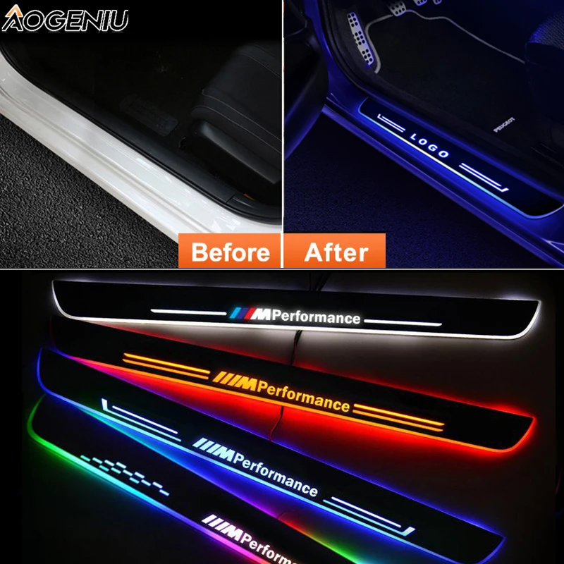 Светодиодный порог двери для Bmw E90 E91 E93 2006 2011 Педальный Добро пожаловать Свет Nerf
