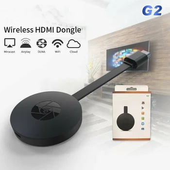 

MiraScreen G2 TV Stick Wireless HDMI Dongle Receiver 2.4G Wifi 1080P Dongle with Miracast Airplay DLNA for Android IOS Mac