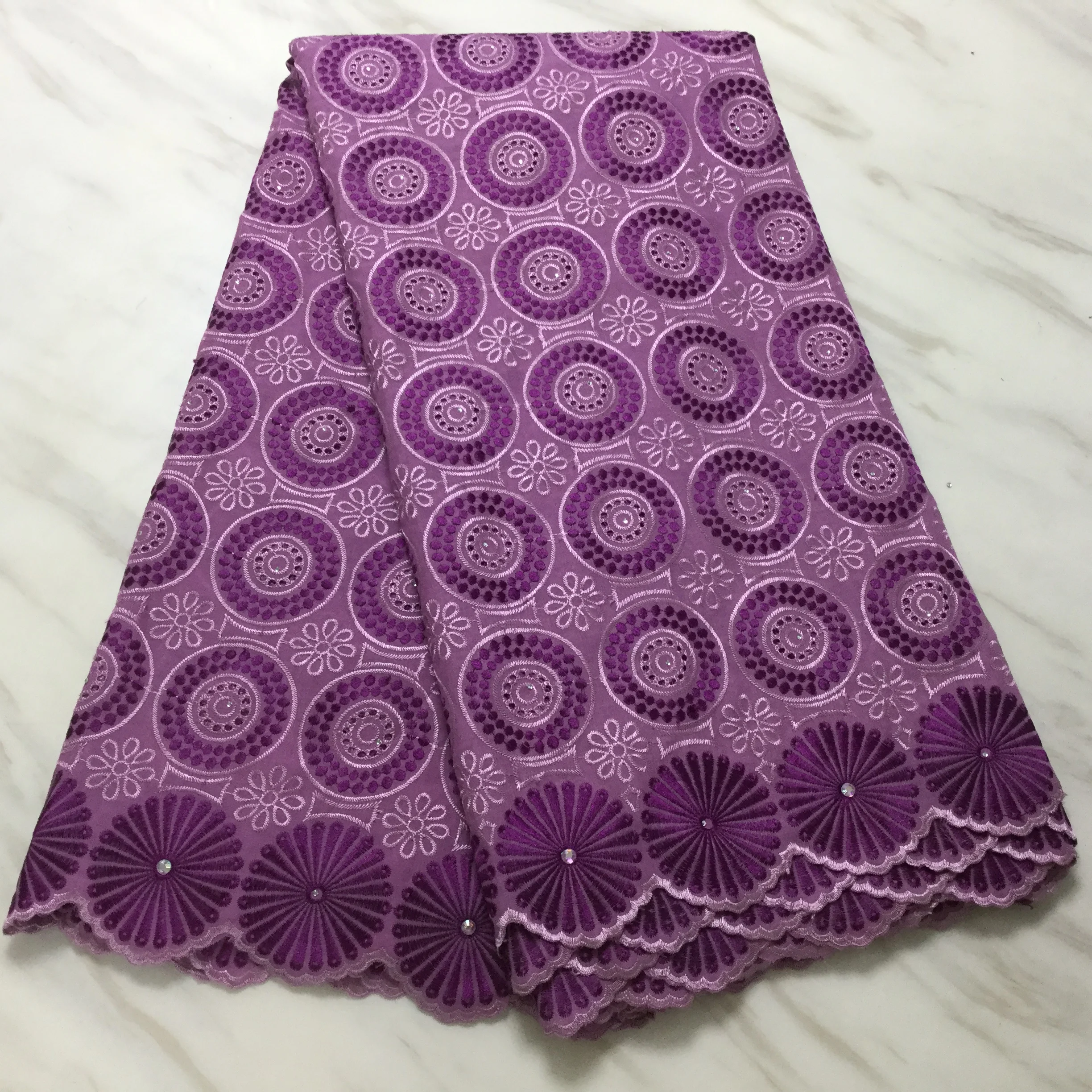 Швейцарская вуаль кружева в швейцарском стиле с камнями Африканская Хлопковая кружевная ткань высокого качества ткань из Дубая для свадьбы 5 ярдов/партия