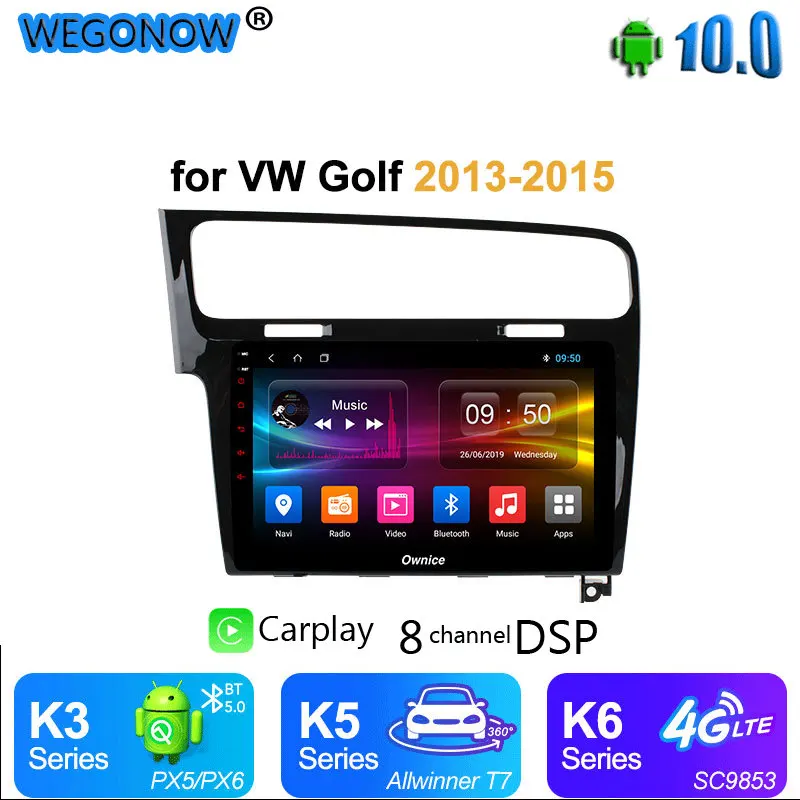 Ownice DSP Carplay Восьмиядерный 10 1 &quotAndroid автомобильный DVD GPS навигатор для VW Golf 7 2014
