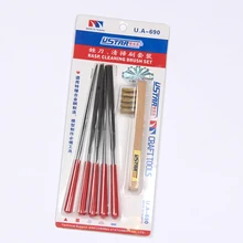 U-STAR UA-690 6 в 1 Набор напильников с металлическим напильником щетка для чистки 5 шт. напильник+ 1 кисть инструмент для моделирования