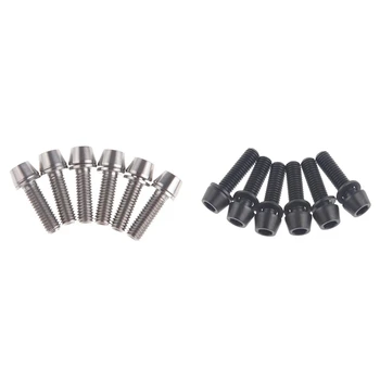 

Titanium Bicycle Stem Bolt Mountain Bike Ultralight Mountain Bike Bolts Tapered Head Screw + Washer Gasket