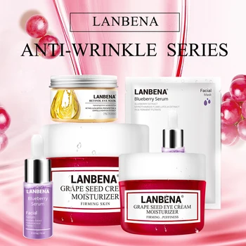 

Lanbena Anti-Wrinkle Series Skin Care Face Mask Face Cream Face Serum Retinol Eye Mask Anti Aging Sets Facial Masks Face Care