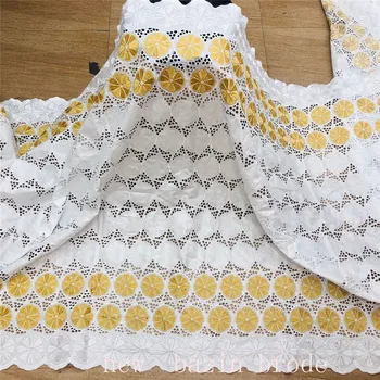 

New arrival Blue african BAZIN riche fabric with Embroidery lace african Guinea Brocade cotton fabric 27L071242