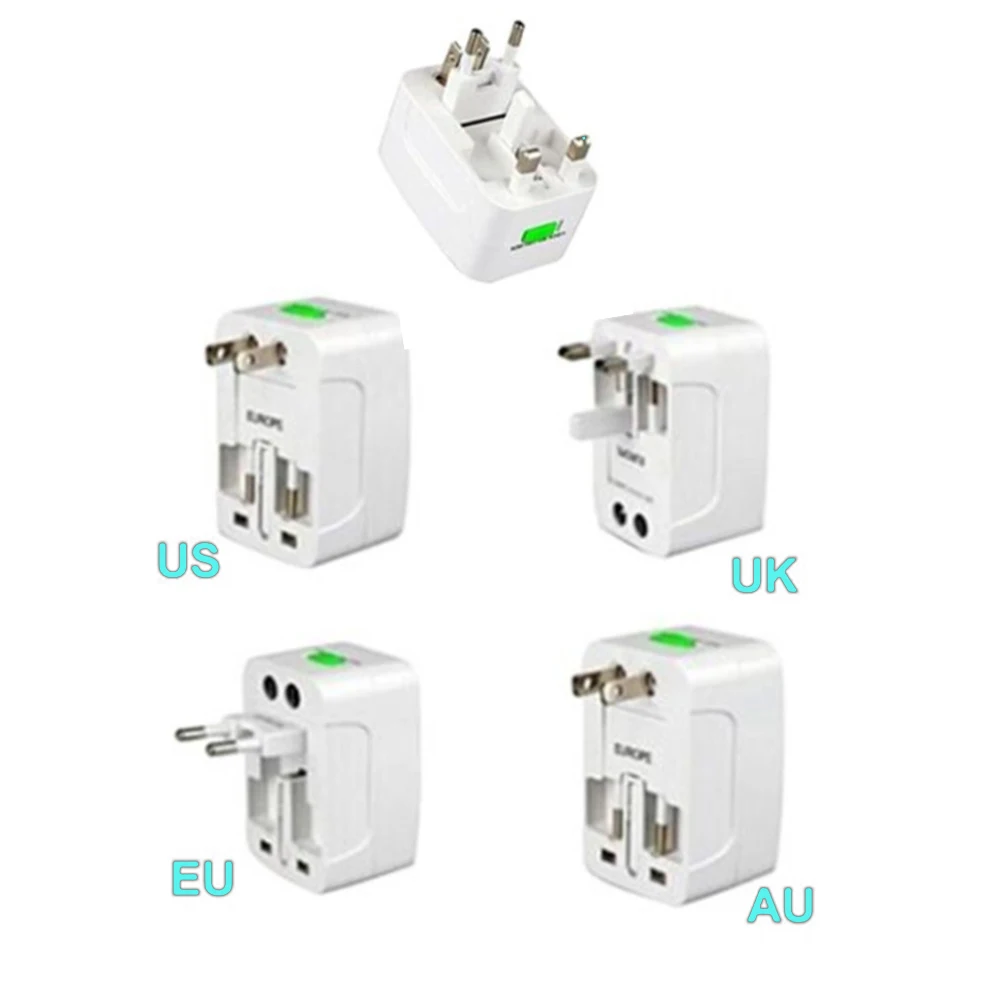 

Multi-functionalUniversal International Plug Adapter 2 USB Port World Travel AC Power Charger Adaptor AU US UK EU converter Plug