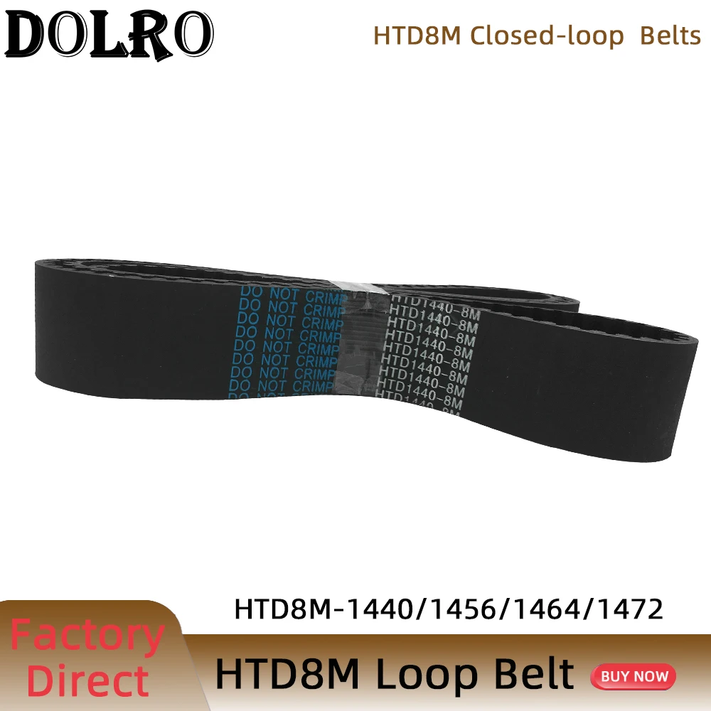 Htd 8m Correia Síncrona c = 1440 1456 1464 1472 Largura 15 20 25 30 40 50 mm Dentes 180 182 183 184 Htd8m Cronometrando Belt14408m 14569m