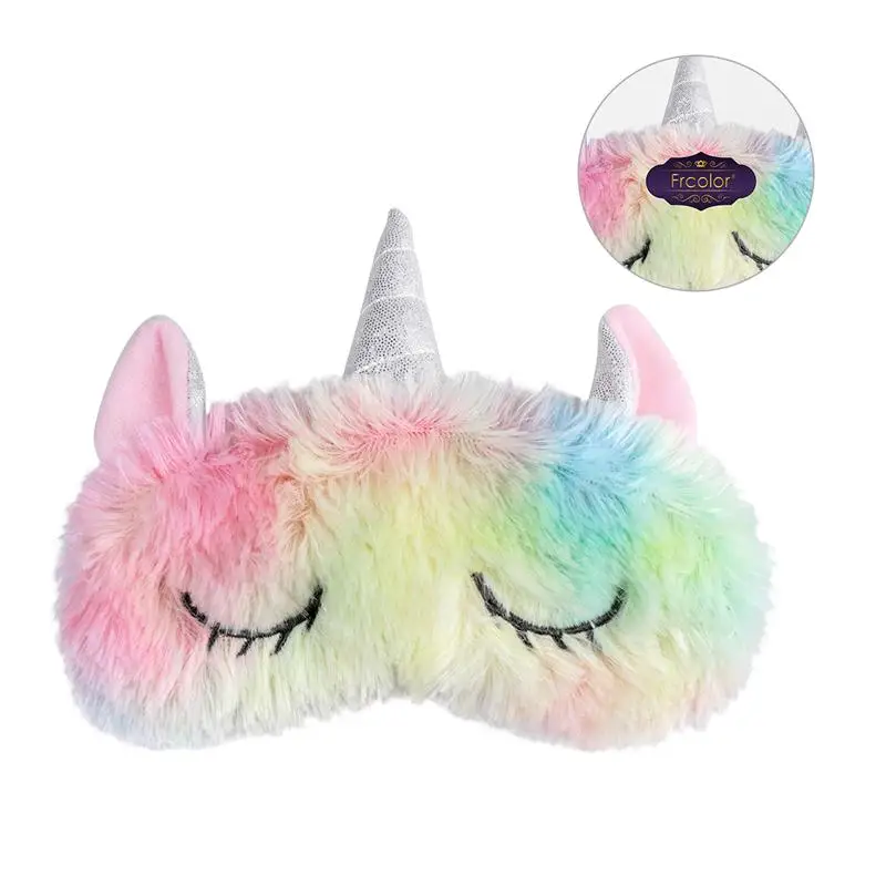 

1PC Cute Sleeping Eye Mask Ice Cream Unicorn Soft Sleeping Eye Cover Mask For Women Girls Kids Home Outdoor Traveling