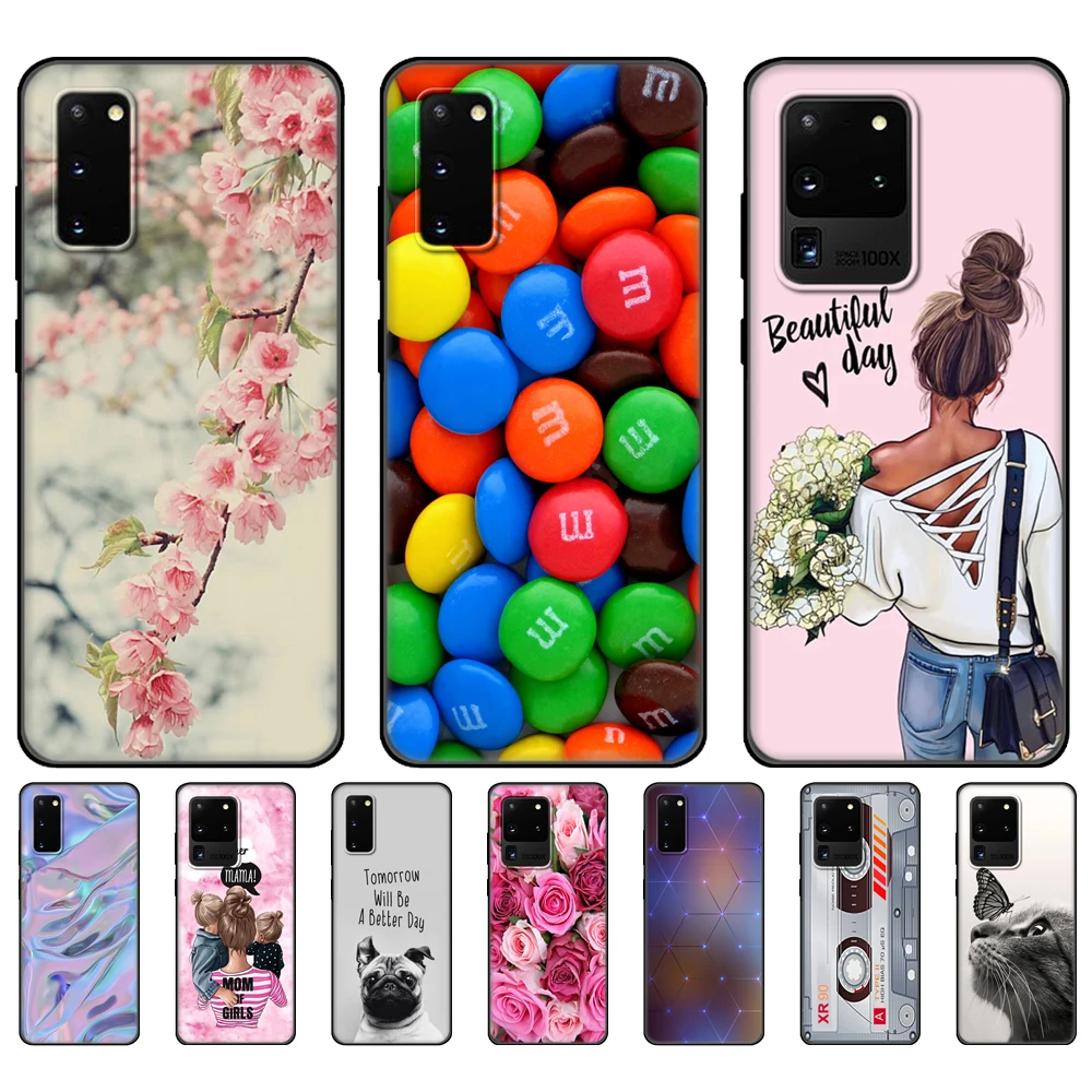 Чехол для Samsung Galaxy S20 чехол PLUS Ultra FE силиконовый из ТПУ телефона GalaxyS20 S 20 + черный |
