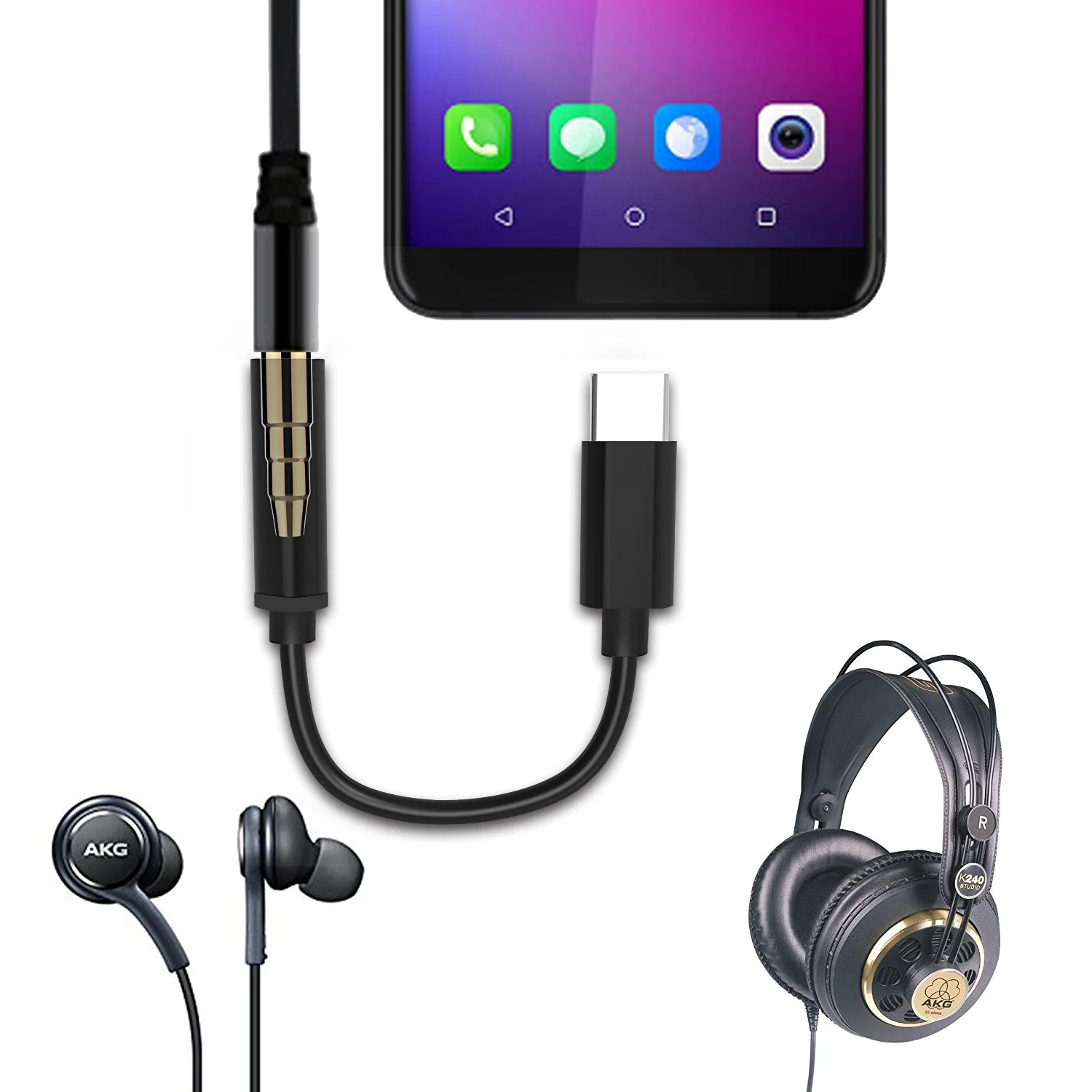 YSAGi USB C типа 3,5 мм разъем для наушников адаптер Aux аудио линия ЦАП музыкальный чип Конвертер для huawei Google Pixel 2 htc iPad pro