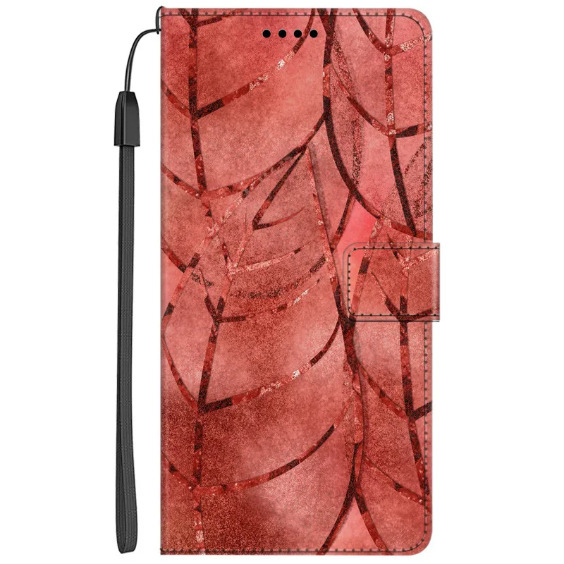 Elegant PU Leather Book Wallet Phone Case with Magnetic Closure and Card Holder Feature