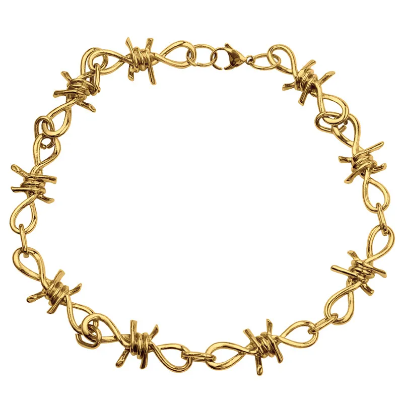 XL1288 New Handmade Harajuku Gothic Metal Wind Bamboo Necklace Unisex Punk Pants Chain Wallet Chain Japanese Street Rock Style - Окраска металла: XL1288