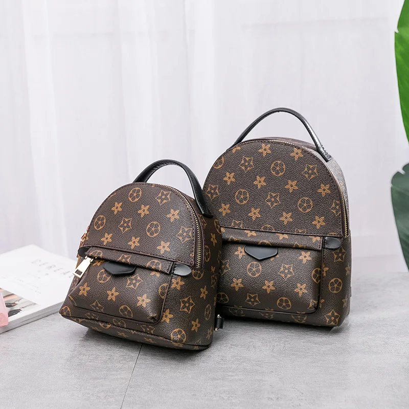 

European and American trend big brand same style backpack fashion printing large capacity ladies backpack