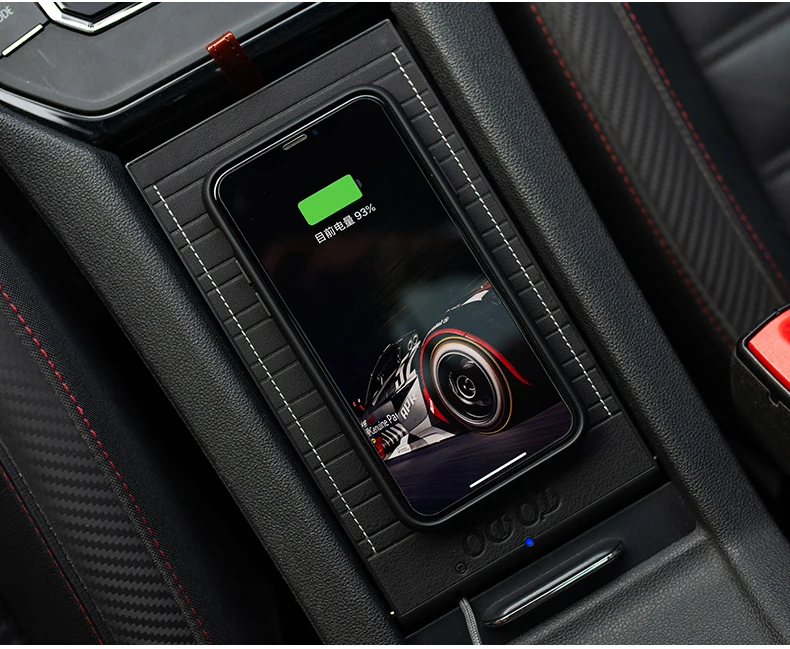 Для Volkswagen Golf 7 Mk7 2013 QI специальный бортовой беспроводной телефон зарядное устройство автомобильные аксессуары