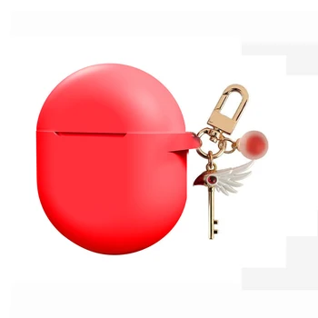 

For Oneplus Buds Case Luxury Cartoon Keyring Silicone Case For OnePlus 8 Pro 6T/7/7 Pro/7T Pro Earphone Case Accessories Fundas