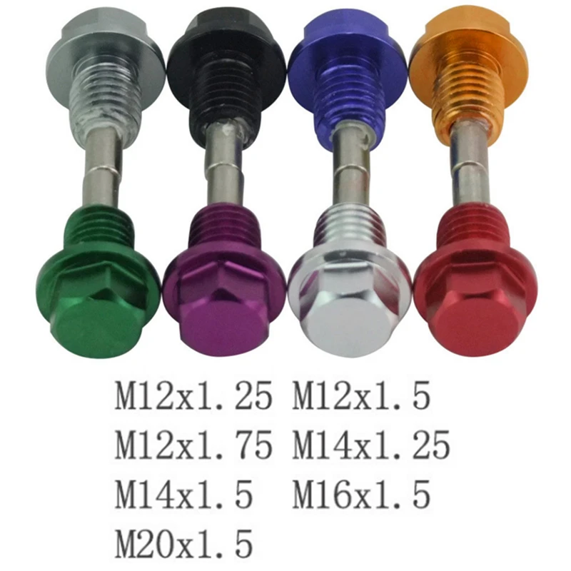 M12x1.25/ M12x1.5/ M12x1.75/ M14x1.25/ M14x1.5/ M16x1.5/ M20x1.5 алюминиевый сплав Магнитная дренажная