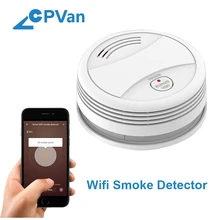 CPVan SM05W Wifi Smoke Detector Wireless Fire sensor Protection Tuya APP Control Office/Home Smoke Alarm датчик дыма rookmelder