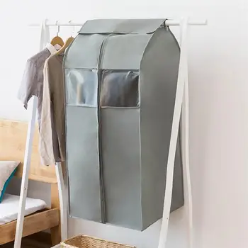 

1Pc Homeclean Garment Bag Dust Shield Dust Cover Non-woven Zipper Dust Cover for Clothes Storage (Grey L)