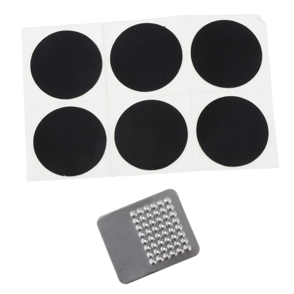 6Pcs Bicycle Rubber Patch Bike Tire Tyre Puncture Repair Patch Self-Adhesive