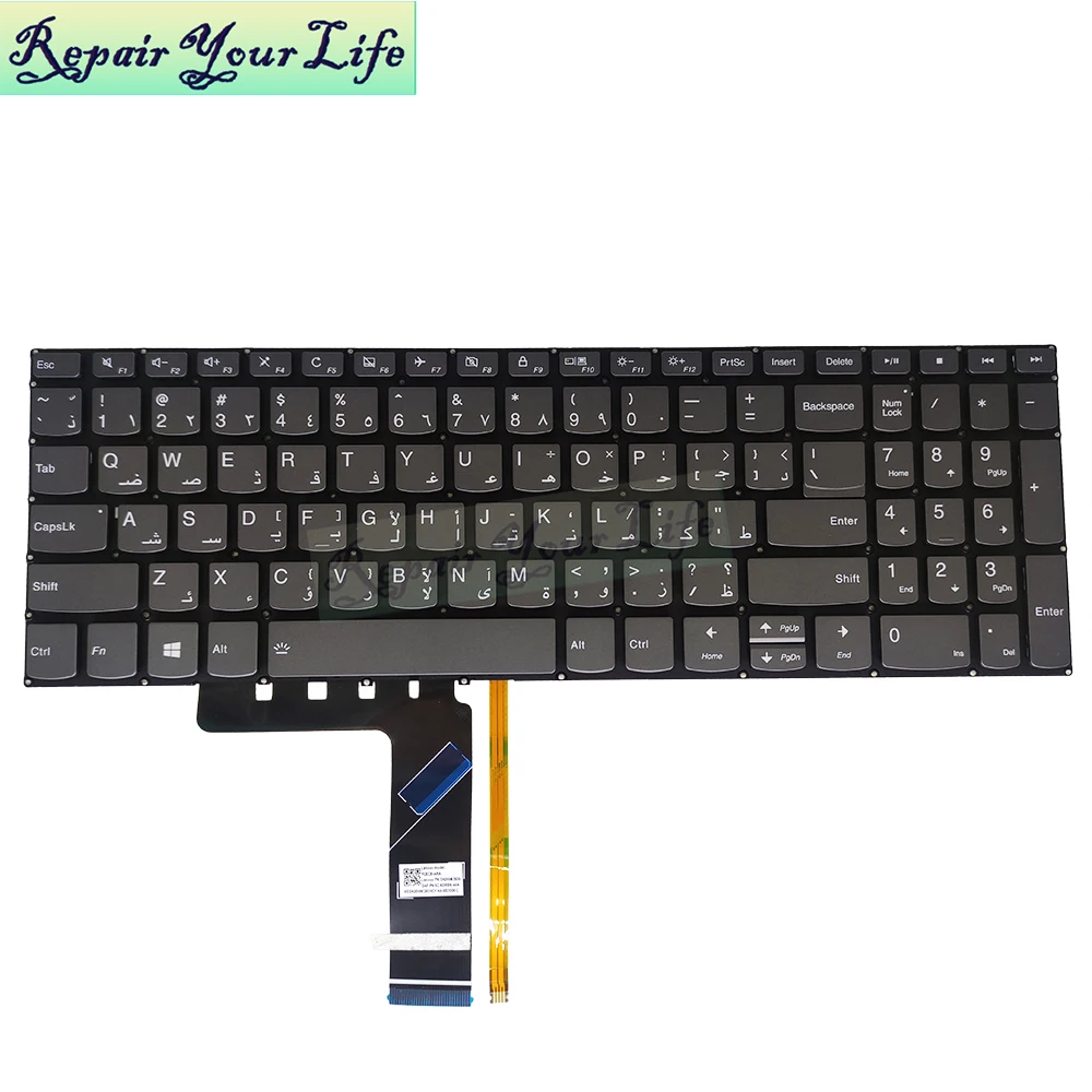 Teclado retroiluminado para lenovo ideapad 720s-15isk, 720s-15ikb,