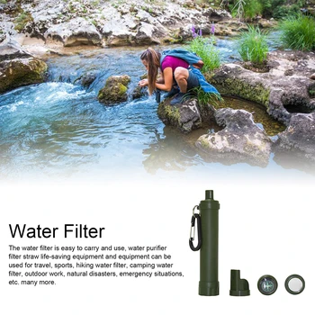 Outdoor Water Purifier Camping Hiking Emergency Life Survival Portable Purifier Water Filter 5