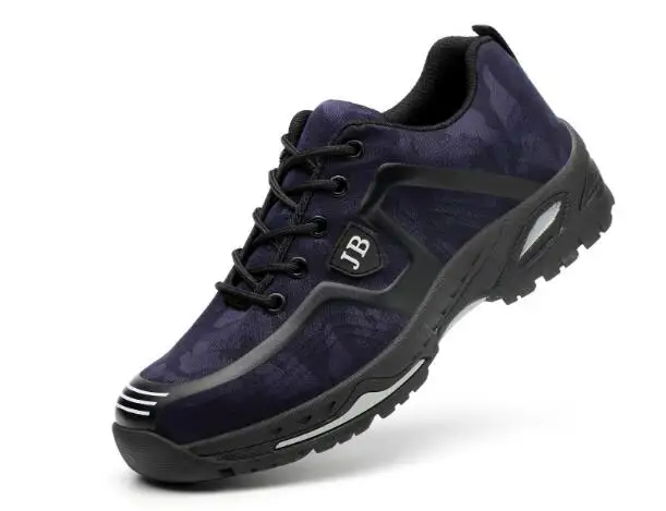 Уличная Мужская обувь новая парная Рабочая страховая обувь против клещей мужские рабочие ботинки альпинистская мужская обувь - Цвет: Blue