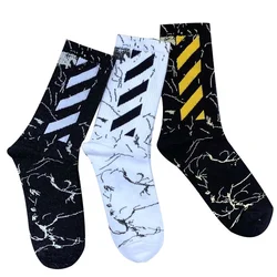 Wholesale Hip Hop Colorful Striped Cool Hip Hop Pattern Sports Unisex Tide Fashioncrew Cotton Socks