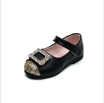 

Girls Shoes Pu Leather Princess Shoes For Kids Toddlers Mary Janes Little Girls Single Shoes Rhinestone Dress Shoes