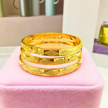 

Korean Fashion 14k Gold Bracelet for Women Wedding Engagement Anniversary Jewelry Elegant Opening Snap Meteor Bracelets Gifts