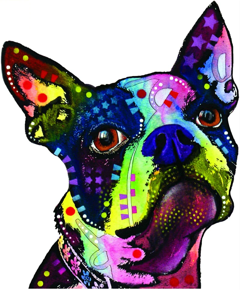 Модные питомцы Boston Terrier автомобильные мотоциклы декоративные оконные чашки для