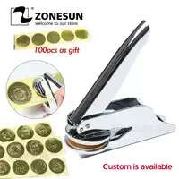 ZONESUN Custom Embosser Stempel Persoanlized Logo Embossing Seal Adres Voor Papieren Document Envelop Embosser Trouwkaarten