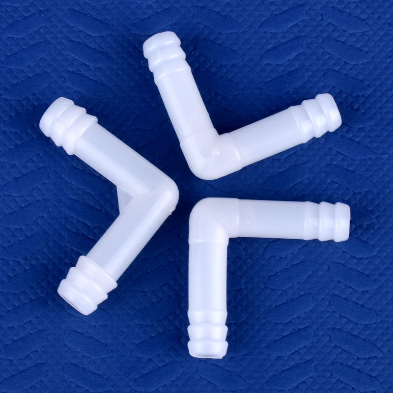 8mm 10mm PE Elbow Connector Aquarium Tank Air Pump Hose Pagoda Joint Watering Irrigation Garden Water Pipe Connector 5~500pcs pipe connector