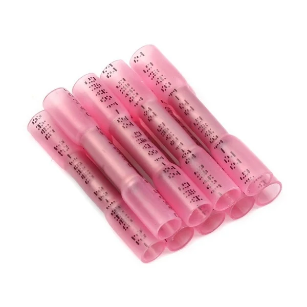 50 шт. термоусадочные обжимной разъем для проводов 18-22 AWG-16-14 AWG-16-14 AWG - Цвет: Красный