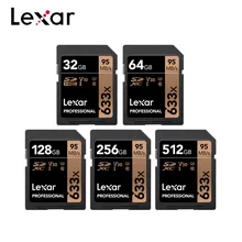 Оригинальная карта памяти Lexar, 16 ГБ/64 Гб/128 ГБ, SD 32 ГБ, UHS-I, флеш-карта 256 ГБ, высокая скорость до 95 м, карта памяти