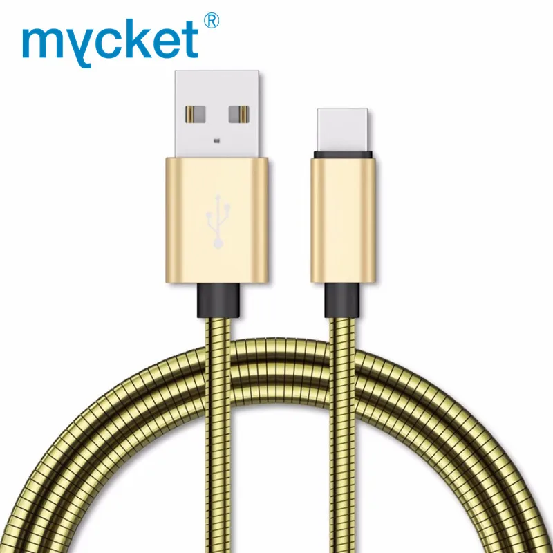 Myket, дизайн, металлический пружинный Micro USB кабель для samsung, Xiaomi, huawei, Android Phone, мини, портативный кабель для быстрой синхронизации данных и зарядки